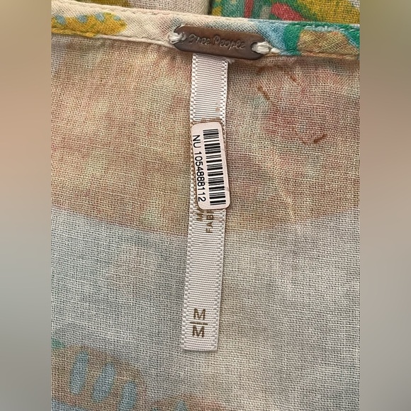 Free People Beachy Coastal Oceana Fish Tunic Mini Dress Size Medium NWOT - Picture 8 of 10